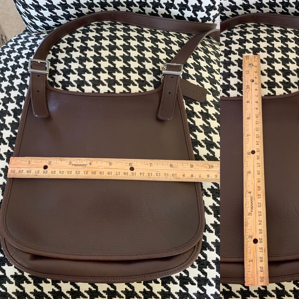 SOLD 💔Coach Small Hippie Flap Bag in Dark Brown - Picture 7 of 7